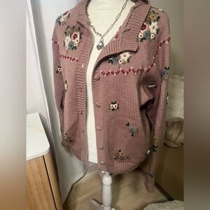 Embroidered cardigan